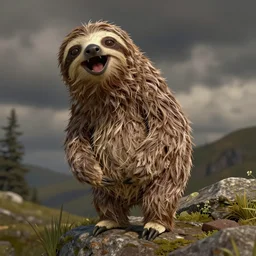 little mr screaming sloth by richard hargreaves