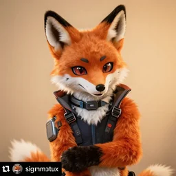 anthropomorphic cyber punk fox, fursuit, cosplay, warm light, trending on instagram, photography, sigma 8 5 mm f / 1. 4