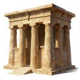 A sumerian temple, art by Nathan Fowkes , art station, concept art,