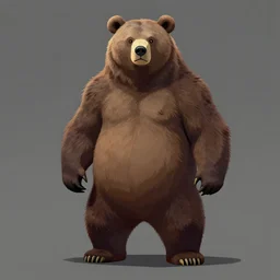 image of a bear enemy bravely default ds concept art, high resolution