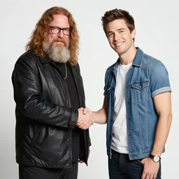 scott the woz shakes hands with gigachad