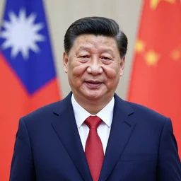 portrait of Xi Jinping as the killer of freedom, Taiwan enemy