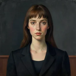 A portrait by René Magritte