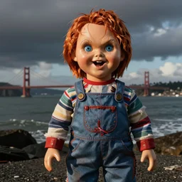 bay to breakers screaming chucky doll