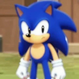 blurry sonic, Trending on Artstation, Hiroaki Tsutsumi style