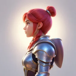 side - profile painted portrait, imogen poots as a paladin, bright backlit, key lighting, smooth, gaudy colors, maya render, octane render aesthetic, dota matte painting concept art, official fanart behance hd artstation by jesper ejsing, by rhads and makoto shinkai and lois van baarle and ilya kuvshinov and rossdraws