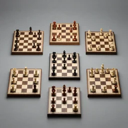 Seven chessboards