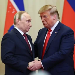putin giving birth to donald trump