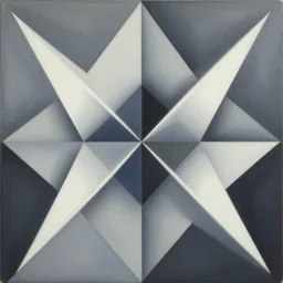 geometric by shusei nagaoka, david rudnick, airbrush on canvas, symmetry, mirror