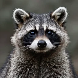 “portrait of racoon in the style of metamask with laser eyes”