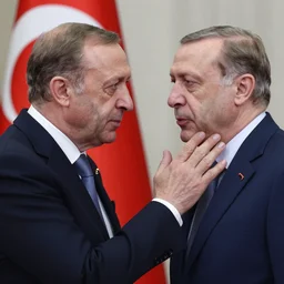 Atatürk slapping Recep Tayyip Erdoğan