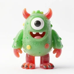 photo of a monster made of candy