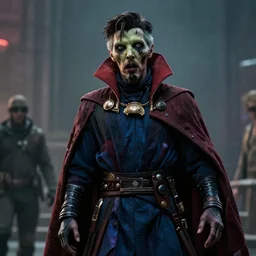 film still of zombie zombie zombie doctor strange as a zombie in new avengers movie, 4k