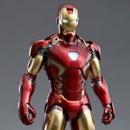 octane rendering iron man suit , ultrarealistic