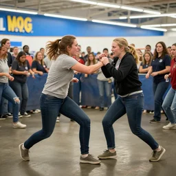 sarah hylands fighting in a mosh pit at wal - mart