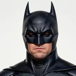 character design, matt damon, in batman suit with mask, 2 d concept art head macro shot