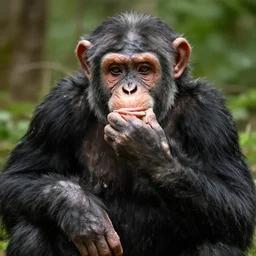 Taylor Swift as a chimpanzee