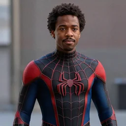 young Donald Glover as Spider-Man, miles morales, still from Spider-Man movie, photo, detailed, 4k