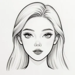 ink lineart drawing of a beautiful woman, doll face, big lips, white background, etchings by goya, chinese brush pen, illustration, high contrast, deep black tones contour