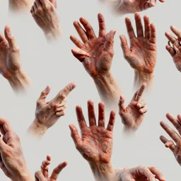 a seamless pattern of photorealistic elaborate and detailed human hands, octane render in maya and houdini, vray, ultra high detail ultra realism, unreal engine