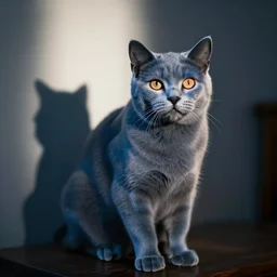 a blue cat