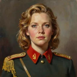 ultra realistic portrait painting of amy adams in soviet russian propaganda, art by frank frazetta, 4 k, ultra realistic, highly detailed, epic lighting