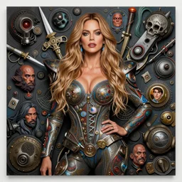 lisa frank pattern fantasy character portrait of sofia vergara, ultra realistic, wide angle, intricate details, blade runner artifacts, highly detailed by peter mohrbacher, wayne barlowe, boris vallejo, hajime sorayama aaron horkey, gaston bussiere, craig mullins