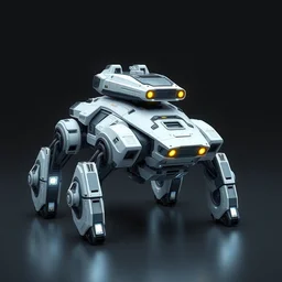 a futuristic four legged!! robot tank, scifi concept art, octane render, raytracing, unreal engine, trending on artstation, 4 k