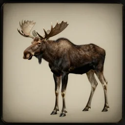 moose in ambrotype, digital painting, trending on artstation, sharp focus, 4 k