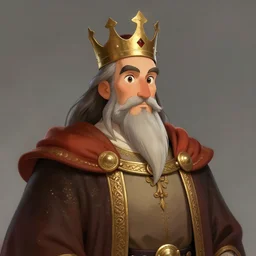 portrait of medieval old king, artstation, cartoon, elegant highly detailed digital painting, concept art, smooth, sharp focus, art by makoto shinkai and don bluth and michel ocelot and moebius, tom whalen, atey ghailan, akihiko yoshida