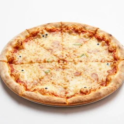 a pizza with small eyes on it, photograph, 8 k resolution, food photography, studio lighting