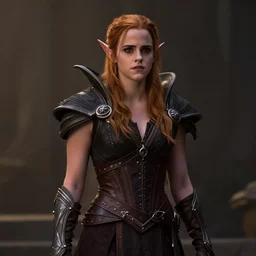 Emma Watson as a Blood Elf Warlock in a World of Warcraft movie. Cinematic still.
