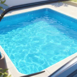 swimming pool inside a car