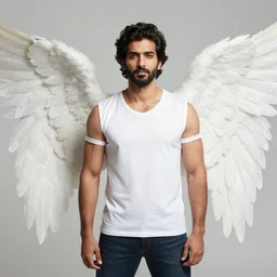 Avan Jogia with angel wings