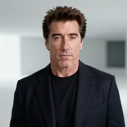 portrait of john travolta gif lost in liminal space by tadao ando