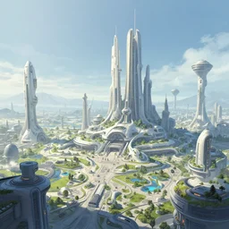 a futuristic civilisation by james gurney