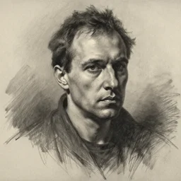 charcoal sketch by vladimir volegov