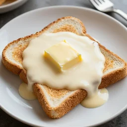 buttered toast and gravy