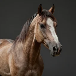 anthropomorphic portrait of elon musk as a horse, au naturel, hyper detailed, digital art, trending in artstation, cinematic lighting, studio quality, smooth render, unreal engine 5 rendered, octane rendered, by sergey grechanyuk, vance kovaks, dominik mayer