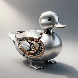 cross section of automaton mechanical duck, hyper - detailed technical drawing
