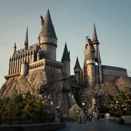 beautiful matte painting of hogwarts school of witchcraft and wizardry + high res + 4 k