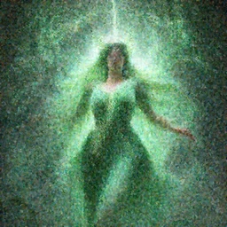 flower goddes, concept character, beautiful, stunning, green mist, radiating power, energy, god rays, luminescence, fractal, unreal engine, 8k