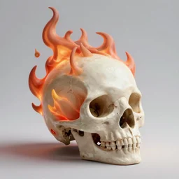 fire skull inspired by René Laloux,Dan Mumford n- 2
