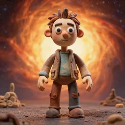 claymation, cgi clay sculpture, the heat death of the universe, cinematic, detailed