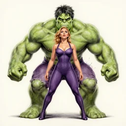 symmetrical, full body within frame, scarlett johansson, as elegant hulk, eyes drawn by jose vergara, the most muscle pose, wide angle lens, full body profile, splash of colour, ultimate portrait painting, pencil and ink, charcoal, ultrafine design, ultimate perfect, greg rutkowski, wide angle lens, hyperrealism, realistic lighting