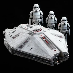 star wars troop transport space ships, black background, 8 k photorealistic, hd, high details, trending on artstation