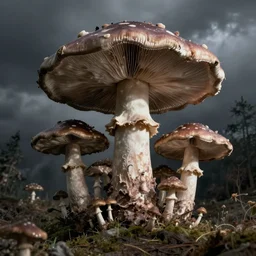 dreary realism psychedelic mushrooms dream, by dave mckean