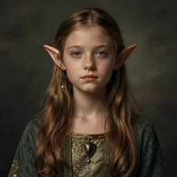 full body shot of an elf girl, photorealistic, perfect symmetrical image, symmetrical face, perfect face, longshot, cinematic, hyper realism, hyper detailed