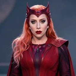 screenshot of lady gaga as the scarlet witch in wandavision High resolution. Highly detailed. Dramatic. 8k.4k.