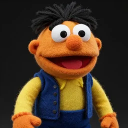 heihachi mishima as a muppet in tekken. highly detailed felt. hyper real photo. 4 k.